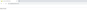 hello world in browser