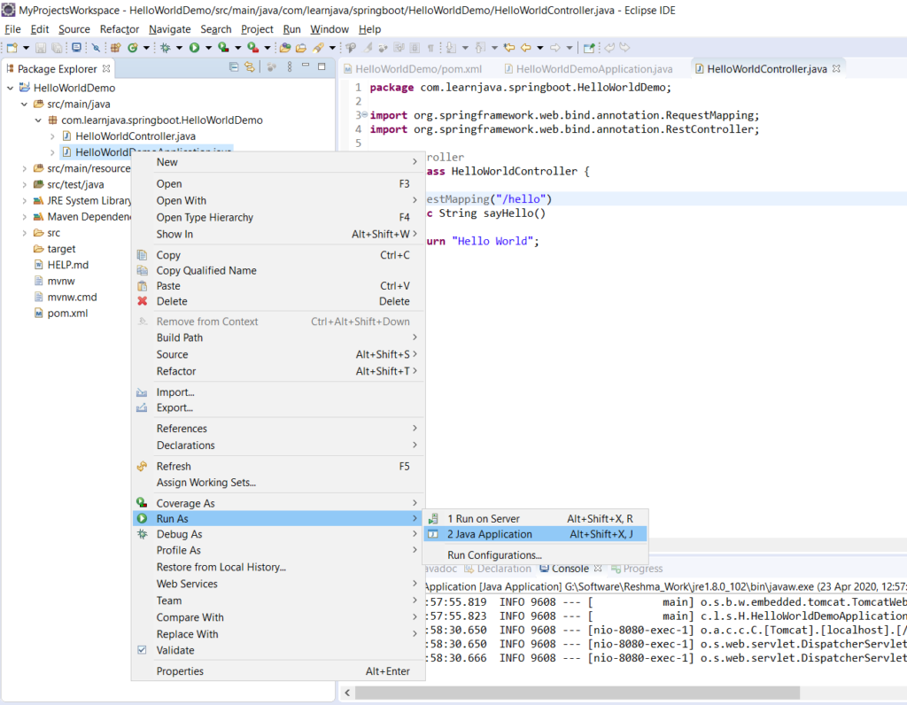 How to use Spring Initializr