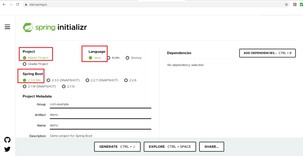 How to use Spring Initializr