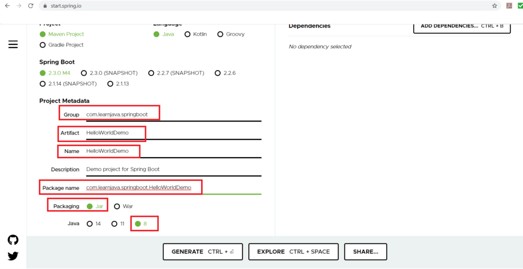 How to use Spring Initializr