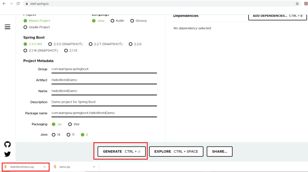 How to use Spring Initializr